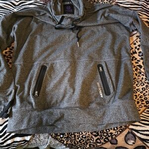 Ardene Gray Cowl Neck Sweater with Zipper Pockets